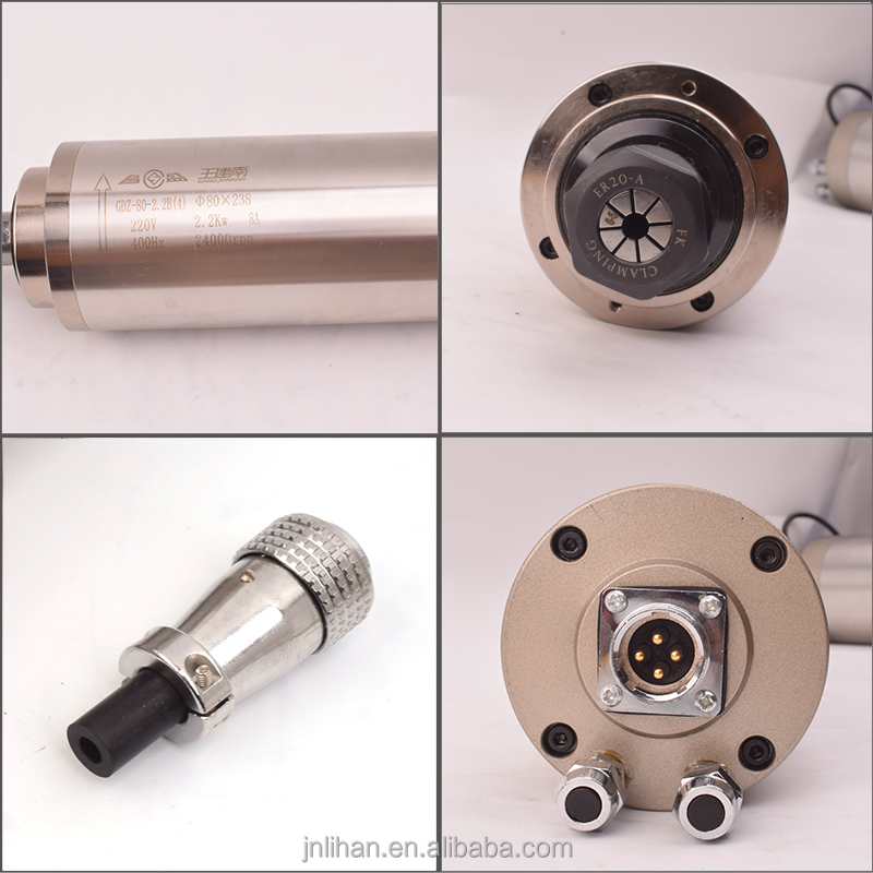 2.2Kw Water Cooled Spindle Kit Vfd - 2,2 kW 220V watergekoelde CNC-freesmotor met