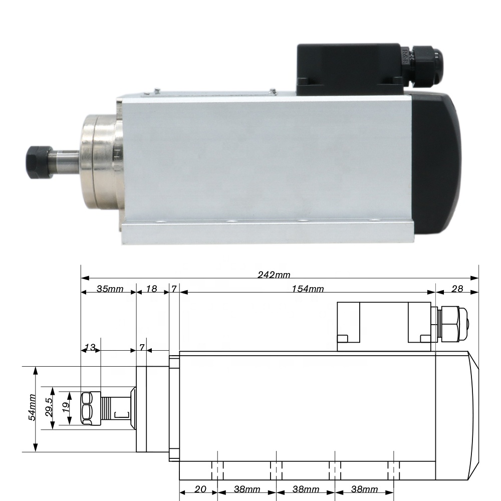 1.5kw Flash luchtgekoelde Spin - Air Cooled 1.5Kw Spindle Motor Inverter 110V recensie en prijs